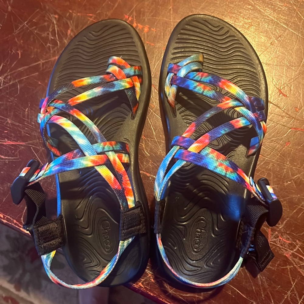 Chaco Z Volv X2 rainbow water sandals ladies size 7